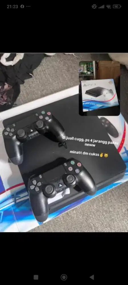 PS4 SLIM Second (ada 10 game)