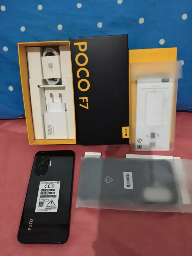 Handphone Poco F7 Black 99,9% Like New Fullset (Nego Pertamax)