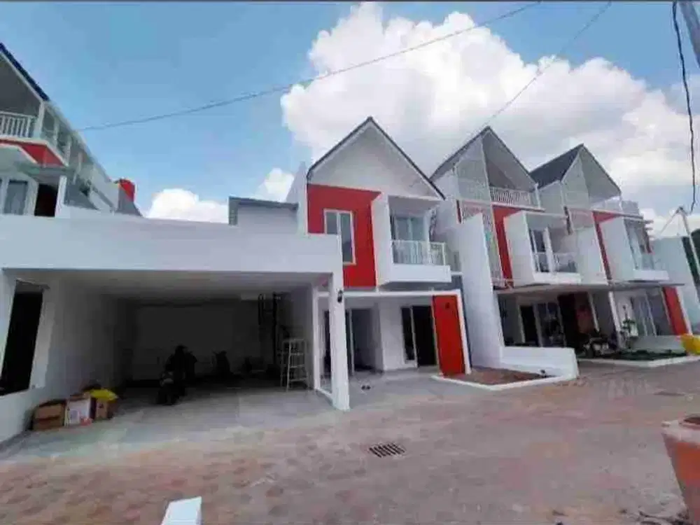 Rumah baru elegan bebas banjir dalam cluster di jalan dr ratna , jatibening
