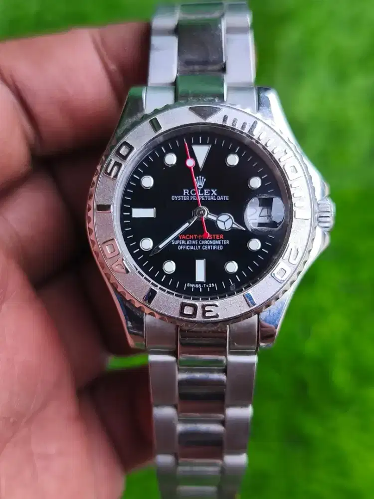 Jam tangan rolex yachtmaster automatic full bawaan
