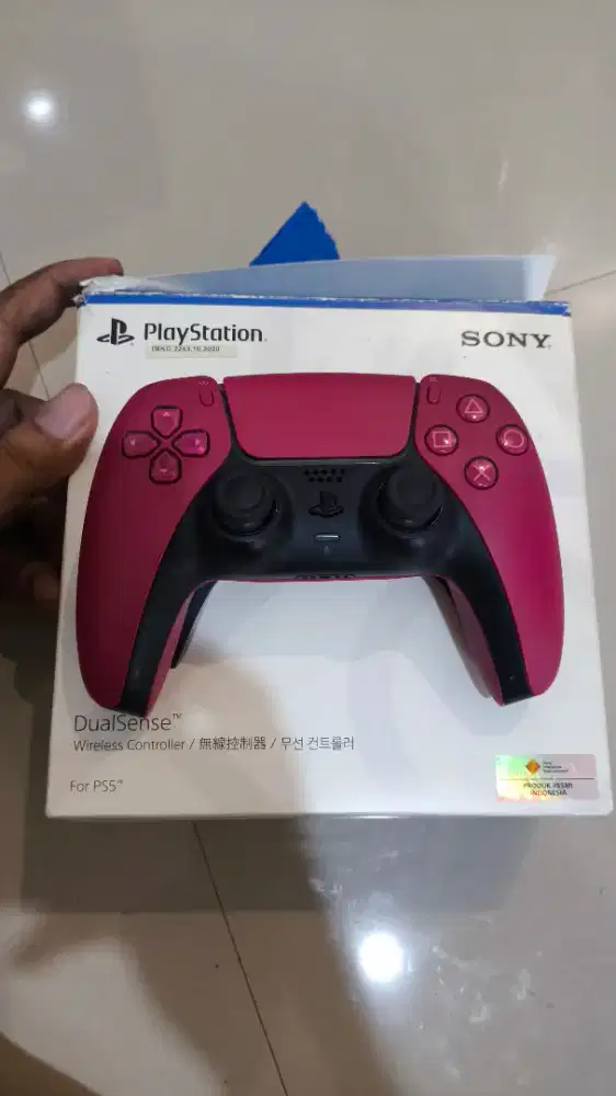 Stik dualsense ds5 ps5 merah ori + dus