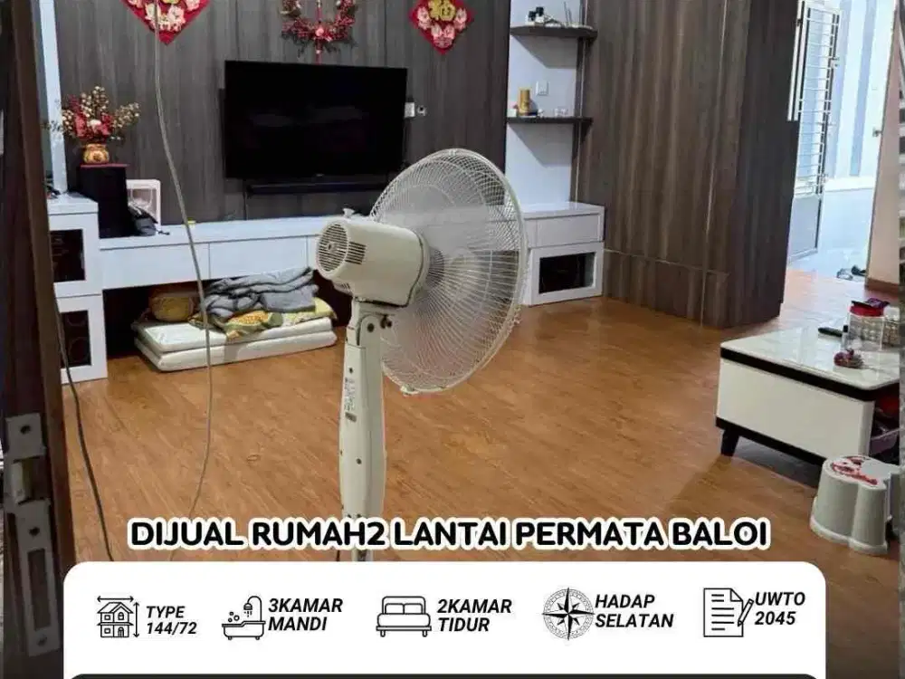 Dijual Rumah 2lantai  permata baloi