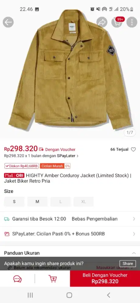 Jaket highty kondisi bagus