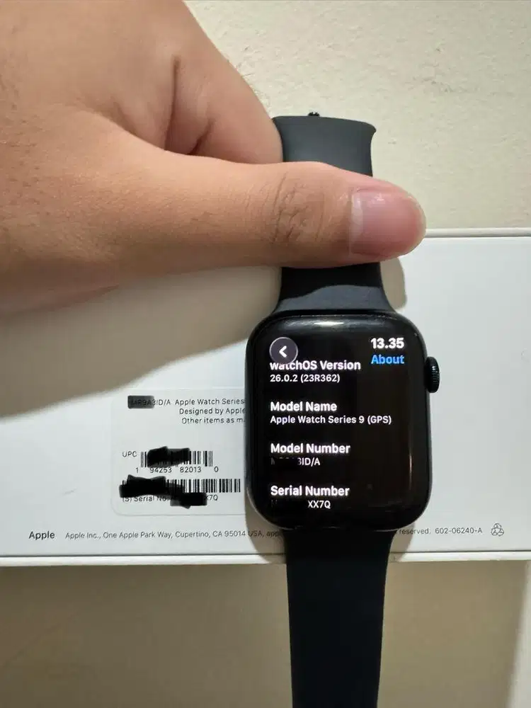 APPLE WATCH SERIES 9 45MM RESMI ID/A WARNA MIDNIGHT