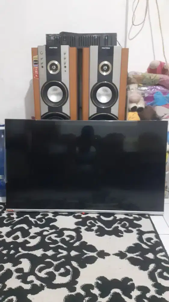 android tv canghong 43 inch  kondisi ada suara tidak ada gambar