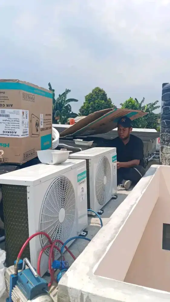 SERVICE AC KULKAS MESIN CUCI POMPA AIR BONGKAR PASANG AC