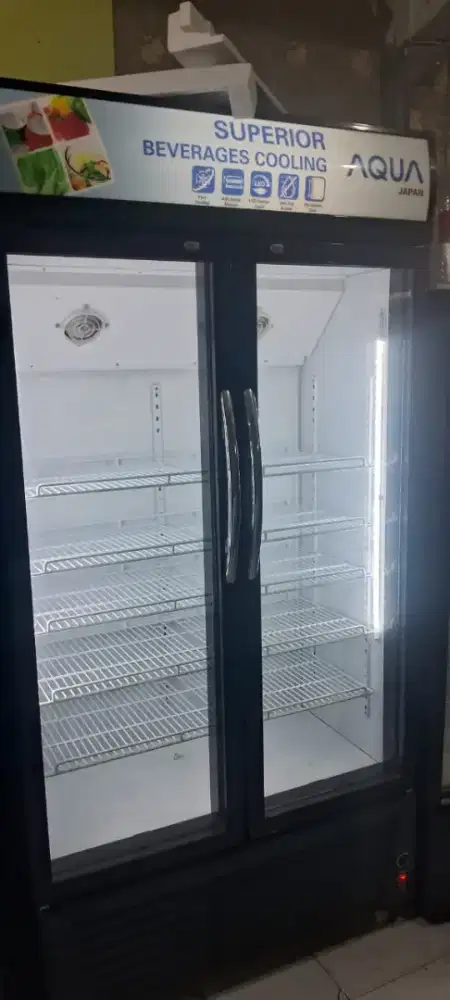 Showcase 2 pintu AQUA