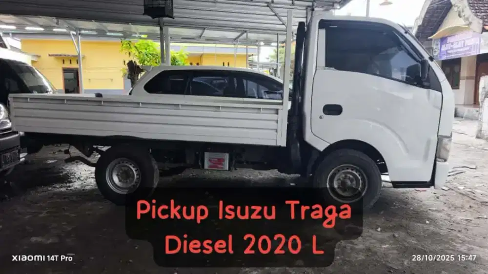 Pickup Isuzu Traga Diesel Euro2  2020 Putih Plat L Pajak Panjang