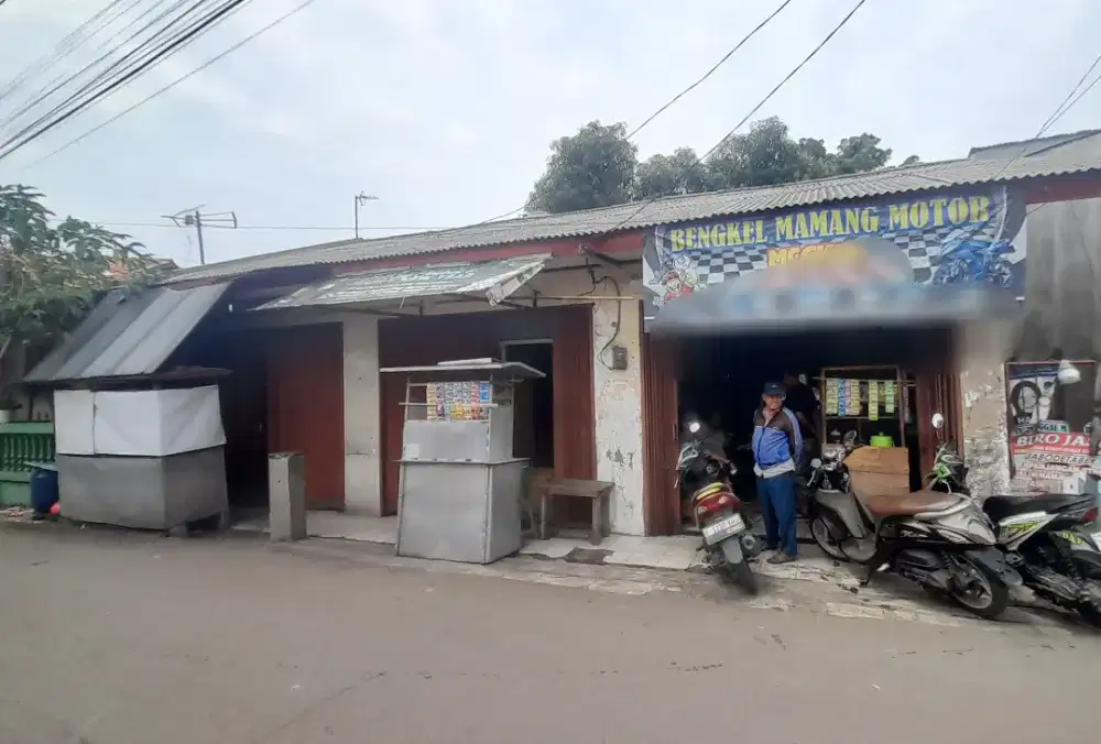 DIJUAL TANAH BERIKUT 3 KIOS ISI FULL, DI JL MACAN RAYA, KOTA BEKASI.