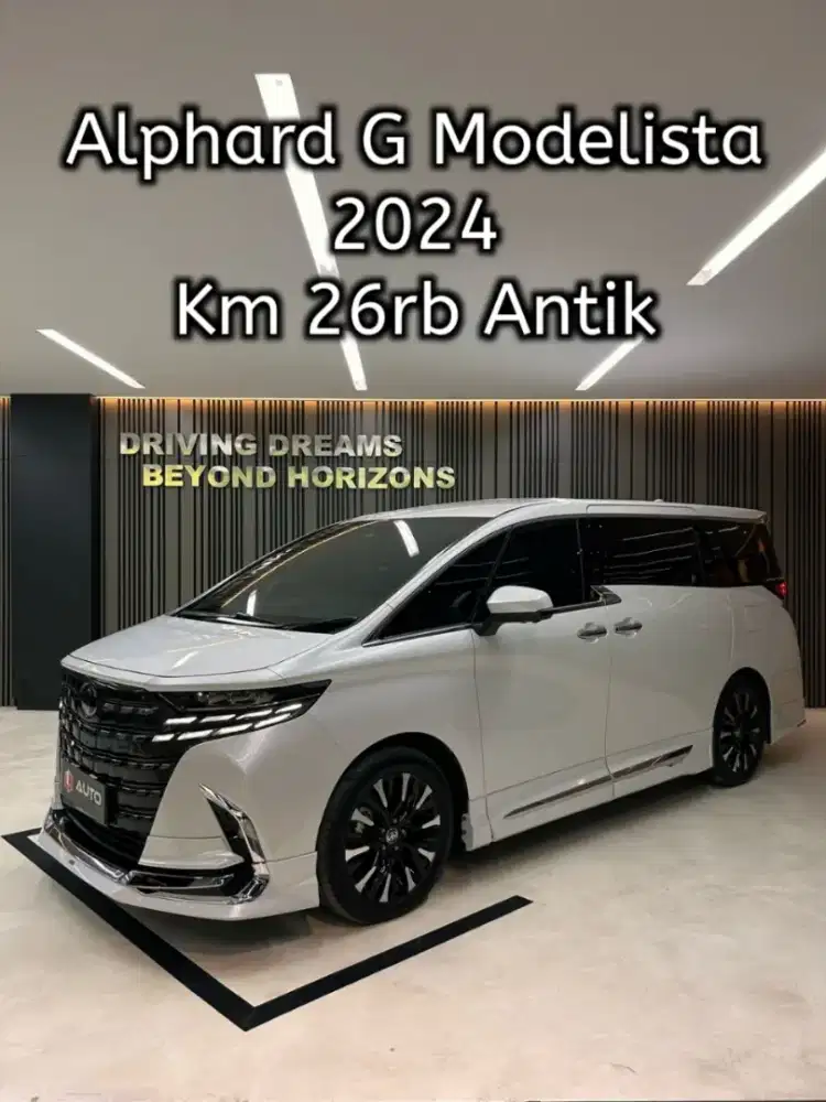 Toyota Alphard Modelista G Bensin 2024 Putih Km26rb B81BOB Nik 2023