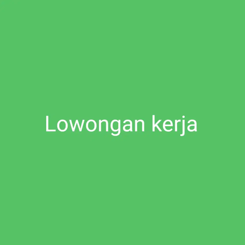 Lowongan kerja barista