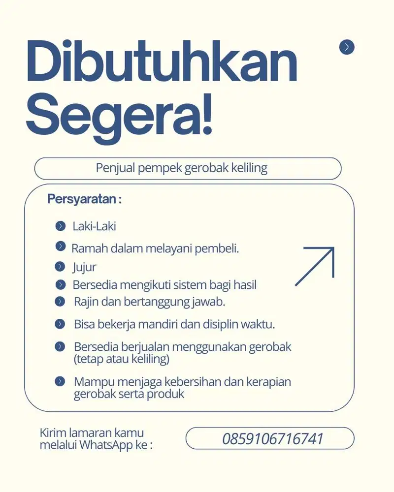 Penjual pempek gerobak keliling