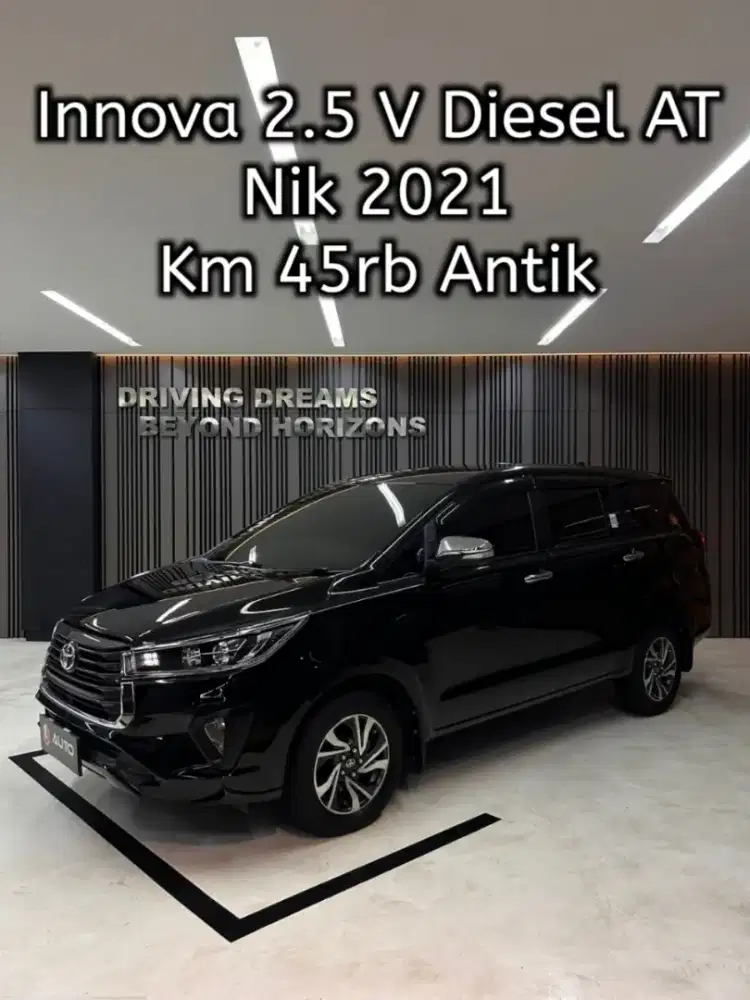 Toyota Innova V 2.4 Diesel AT 2021 Hitam Inova B2330VVI Km45rb
