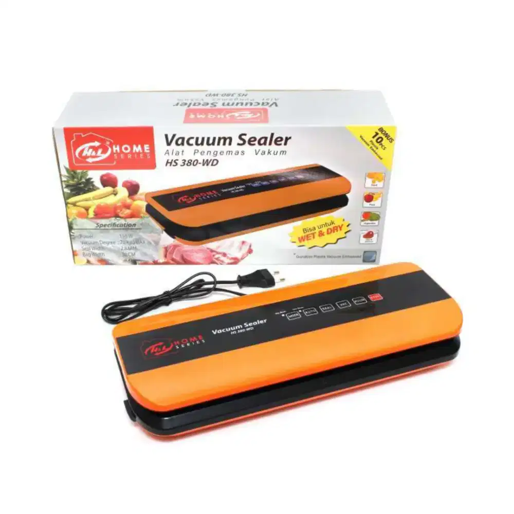 Vacoom sealer / vakum plastik kemasan makanan basah / kering BNIB