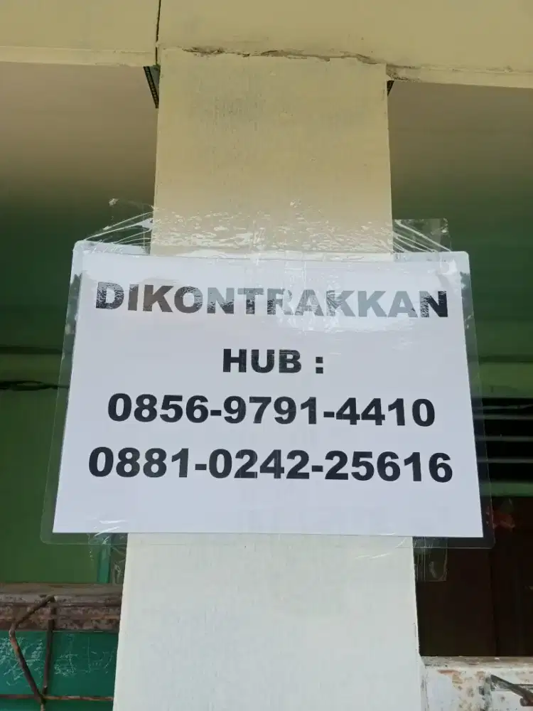 Dikontrakkan Rumah 1 Lantai