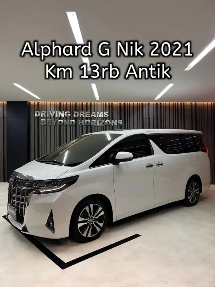 Toyota Alphard 2.5 G TSS ATPM 2022 Putih Nik 2021 B1431DFH Km13rb
