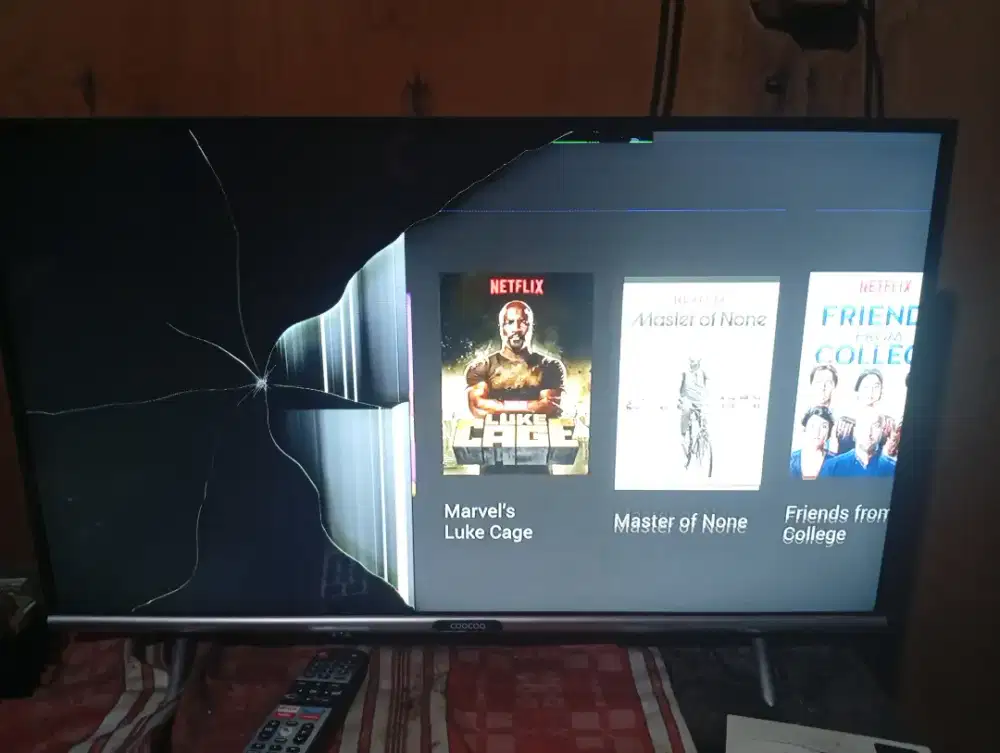 Smart tv android coocaa 32 inch minus