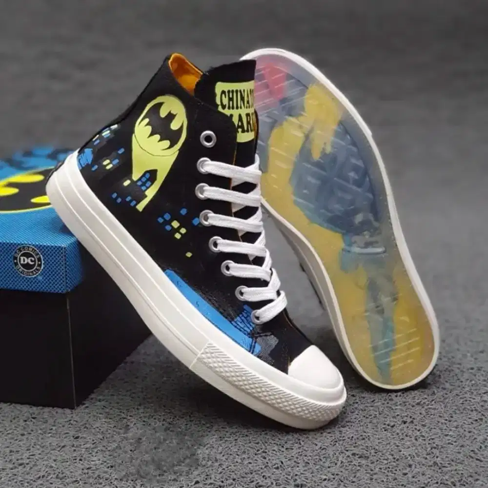 Sepatu Converse 70s X Batman ChinaTown Glow In The Dark Series Unisex