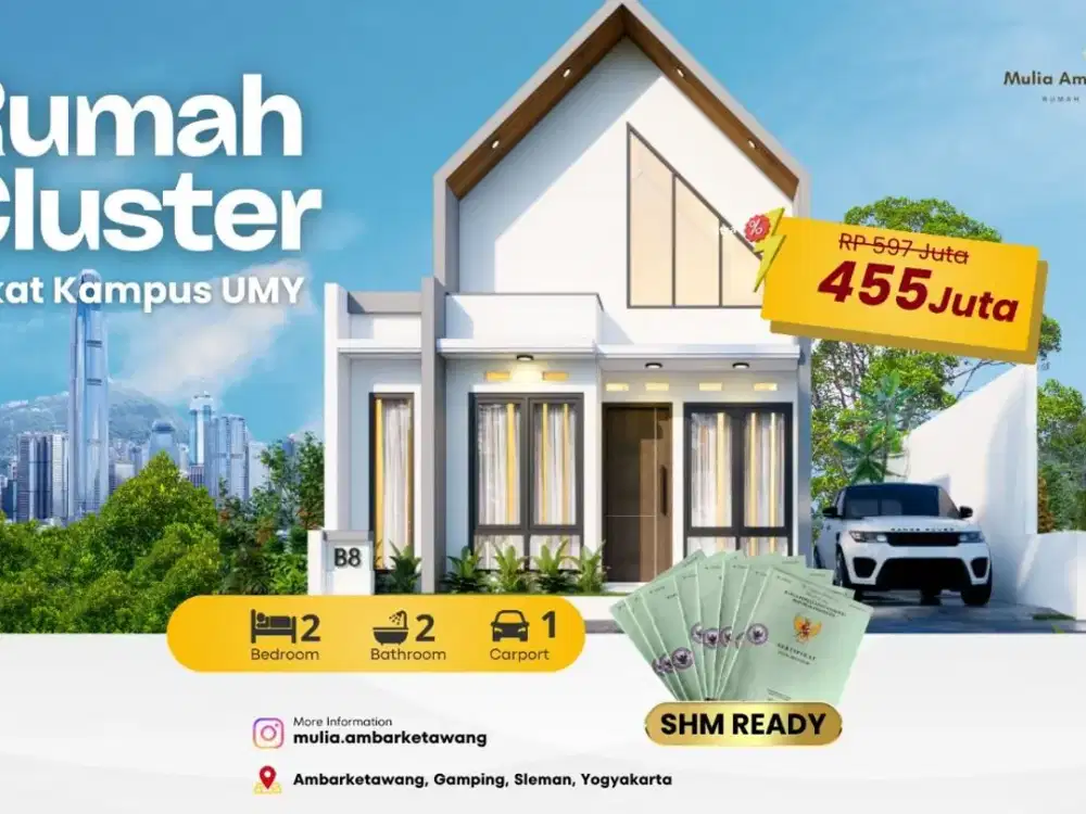 Jual rumah  Bonus Mezzanine sleman  Dekat kampus UMY