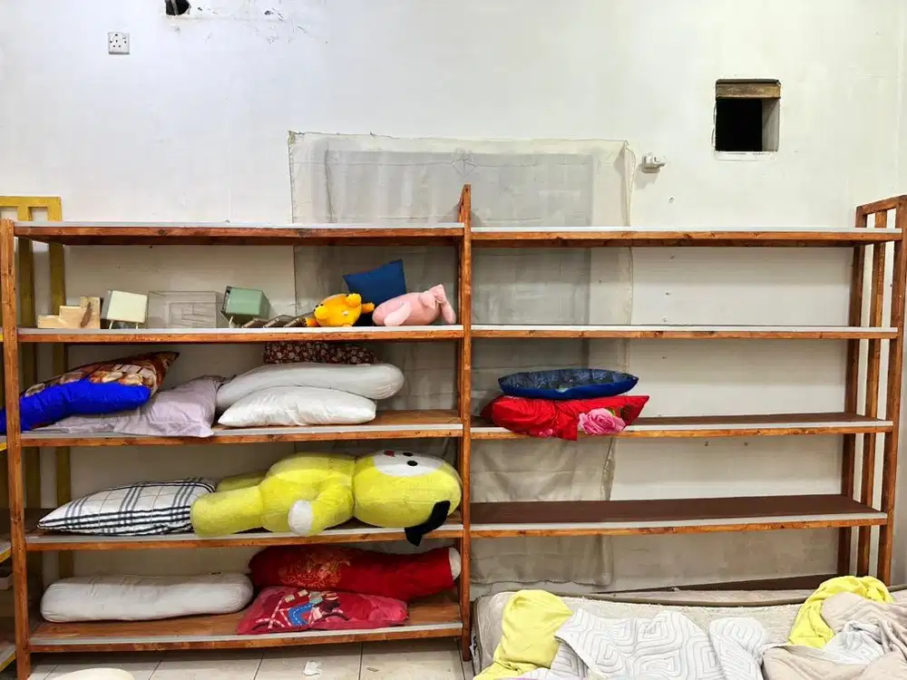 dijual rak serbaguna rak susun rak kayu