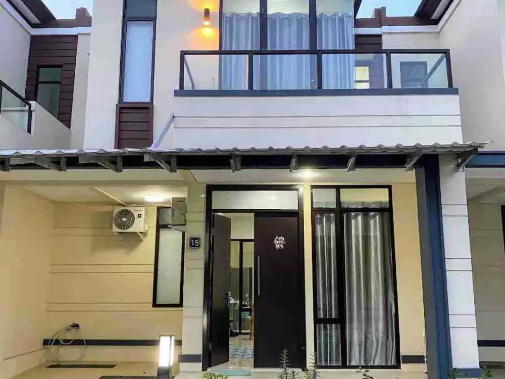 rumah murah siap huni lavon 2 lantai terawat 4 kamar ada furniture lengkap BU