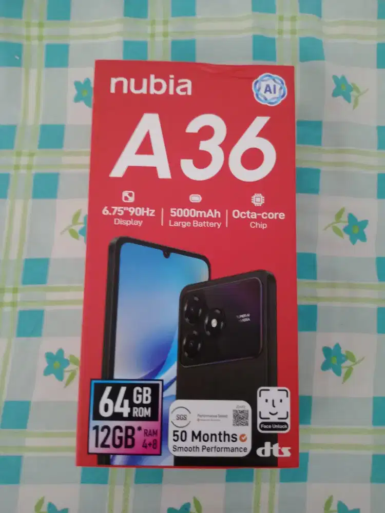 NUBIA A36 RAM 4/64GB SEPERTI BARU