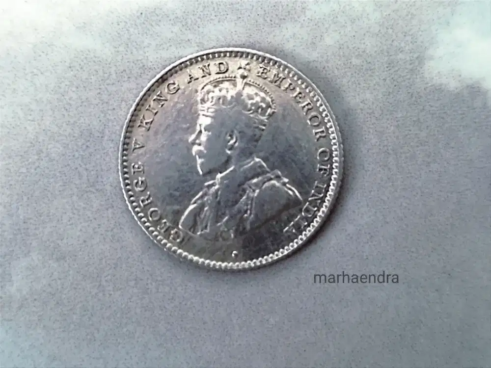 Koin silver koin perak king George Inggris antik kuno Jadul Vintage