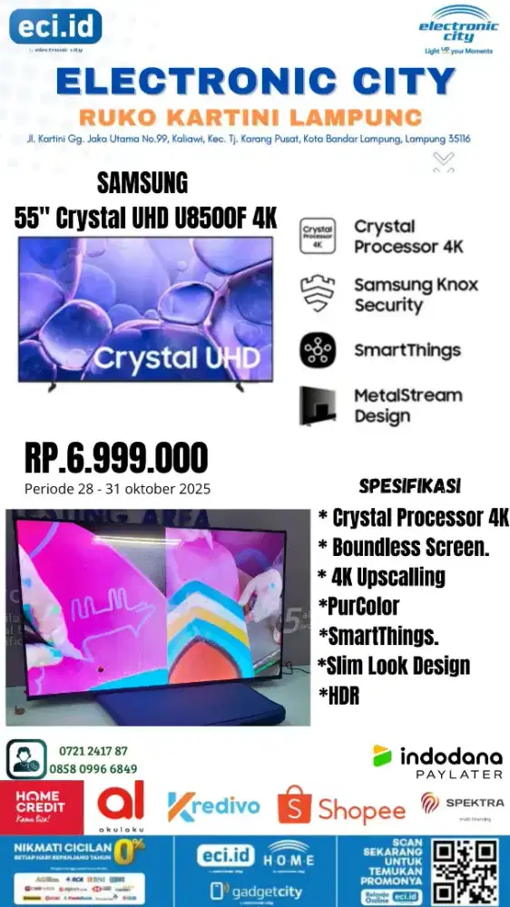 LED SMART TV SAMSUNG 55INCH