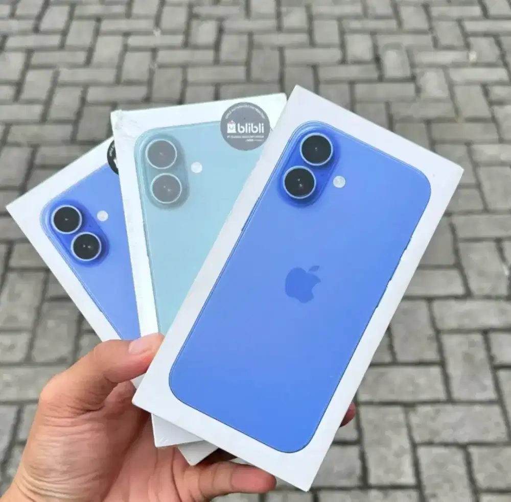 Murah new iPhone 16 128 grs resmi, bs TT