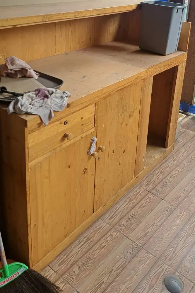 Meja Kasir Meja Bar Meja Cafe Meja Kayu Jati Belanda Kitchen Set