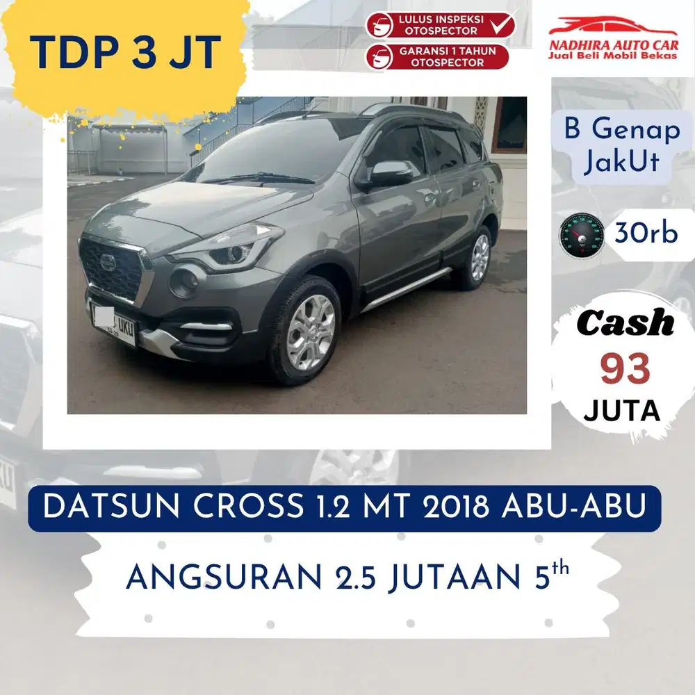 Promo TDP 3 Juta Datsun Cross 1.2 MT 2018 Abu-abu