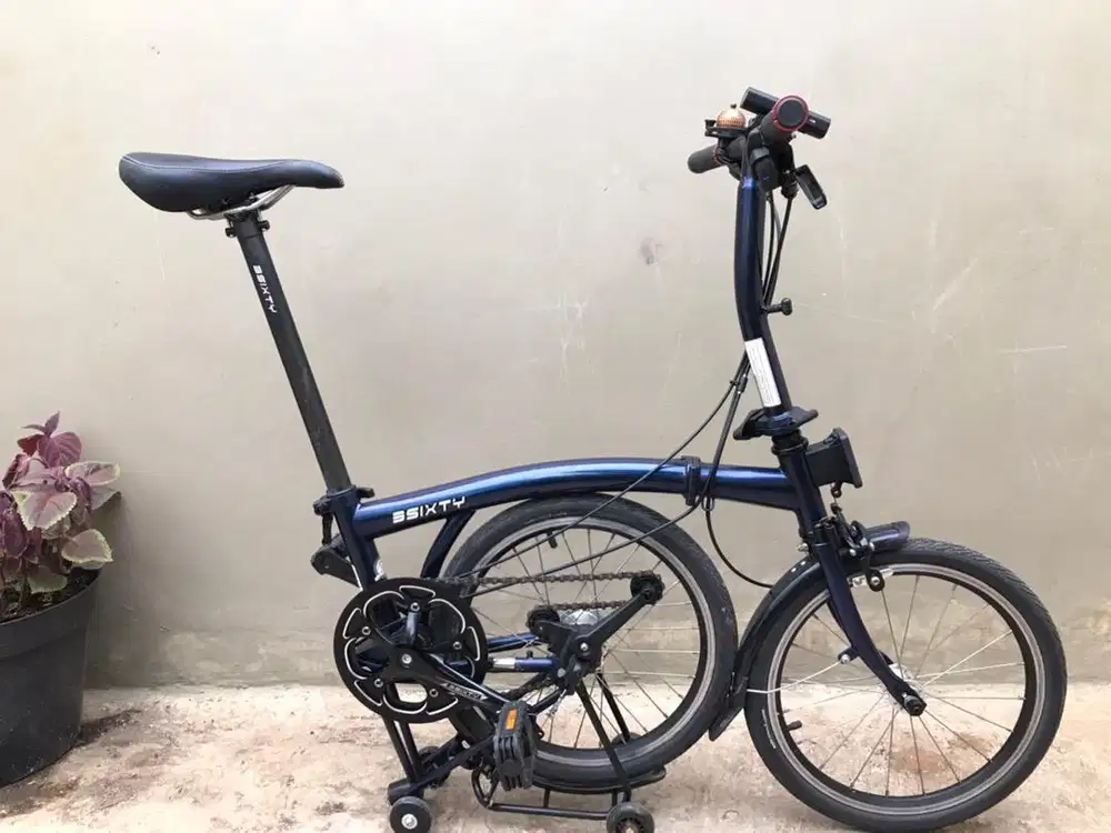 Sepeda lipat 3sixty chameleon blue