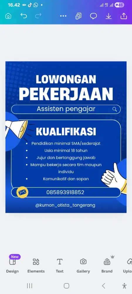 Lowongan kerja part time