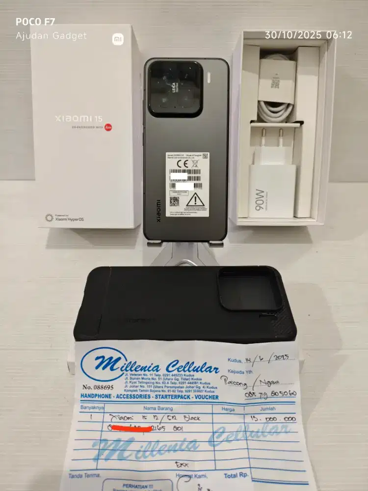 Xiaomi Mi15 12/512 Gb Likenew 99% Garansi on 14 Juni 2027 bisa TT/BT
