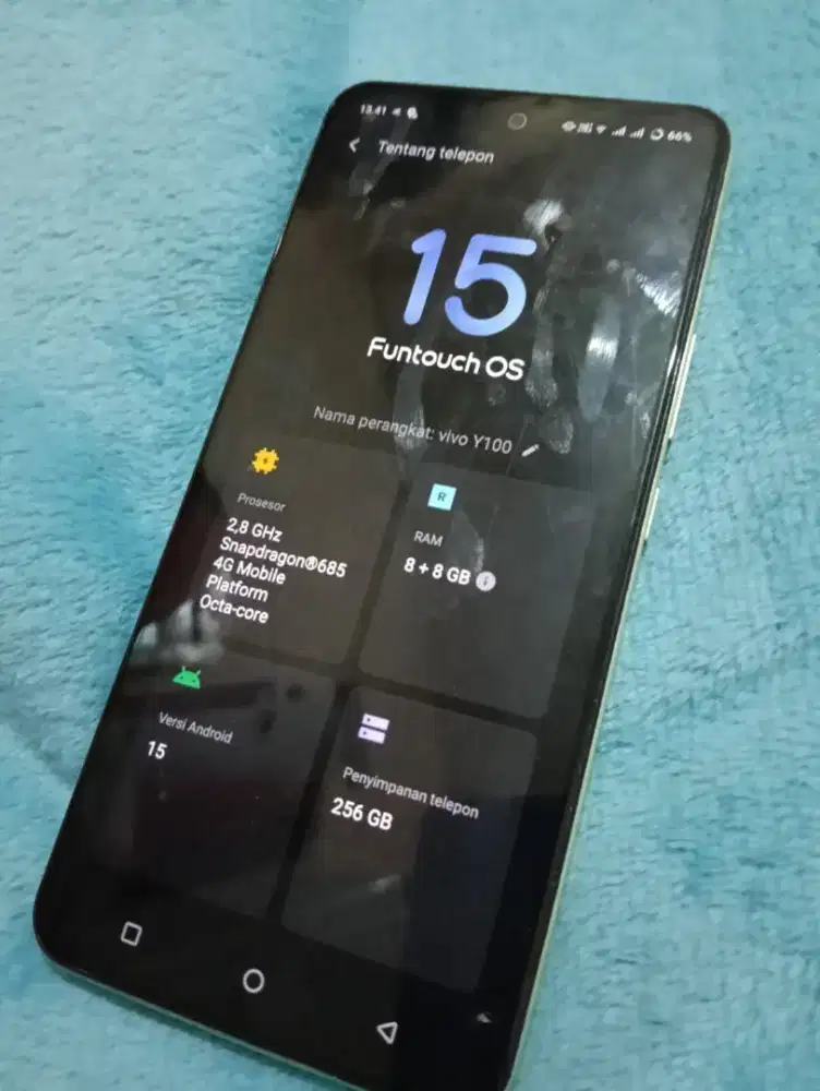 vivo y100 4G 8/256gb hpndus aja siap pake hp mantap