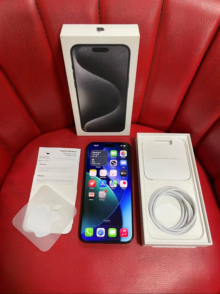 iPhone 15 Pro Max 256gb iBox Digimap ID/A Black Titanium Fullset Ori