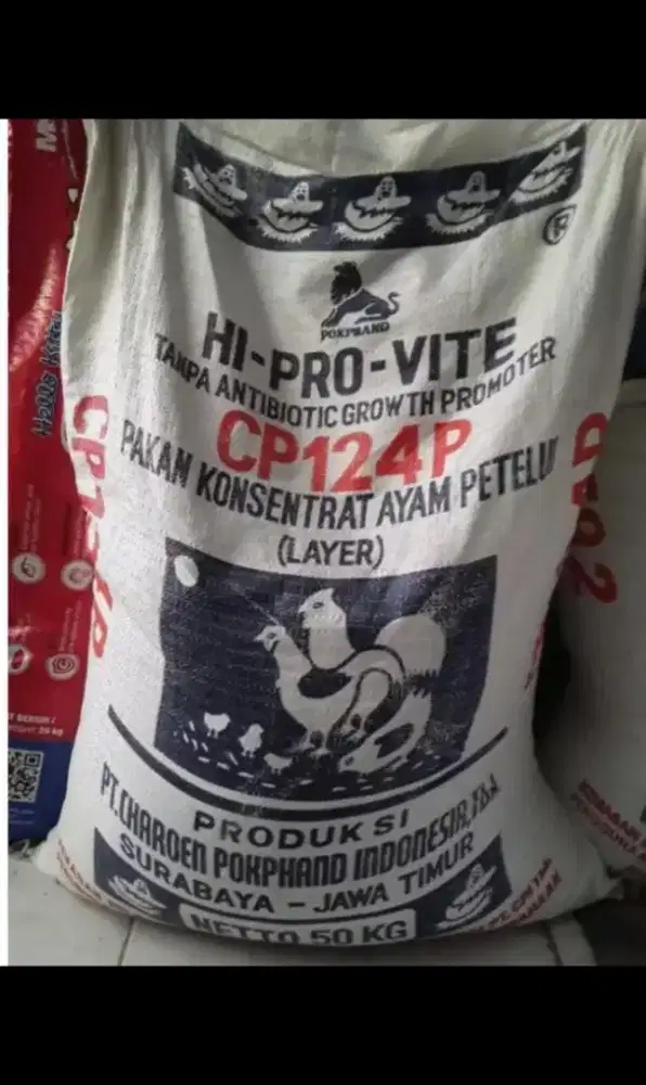 Pakan konsentrat ayam peterlur cp124p