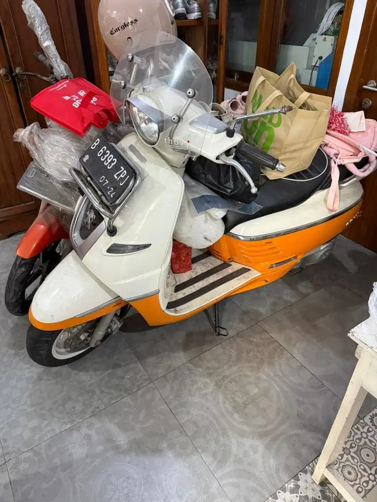 Peugeot Django 2019 Orange original beli dari baru