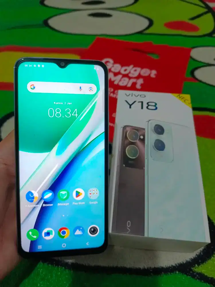 Vivo Y18 ram 6+6/128 fullset original