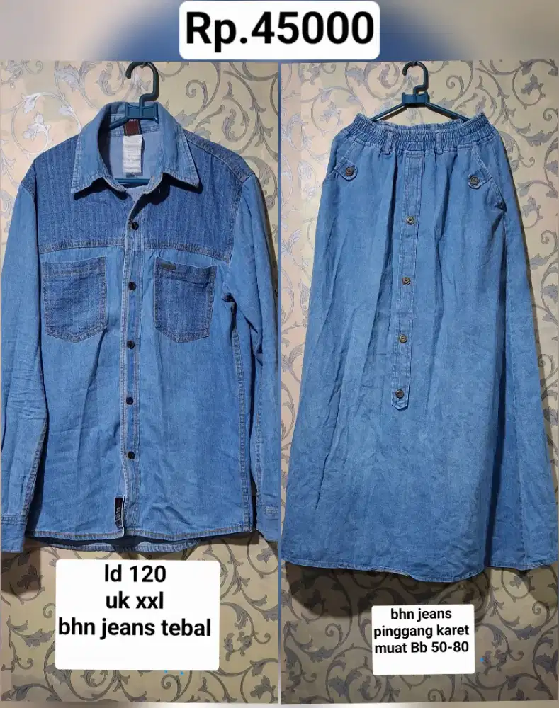 Atasan dn bawahan jeans pl