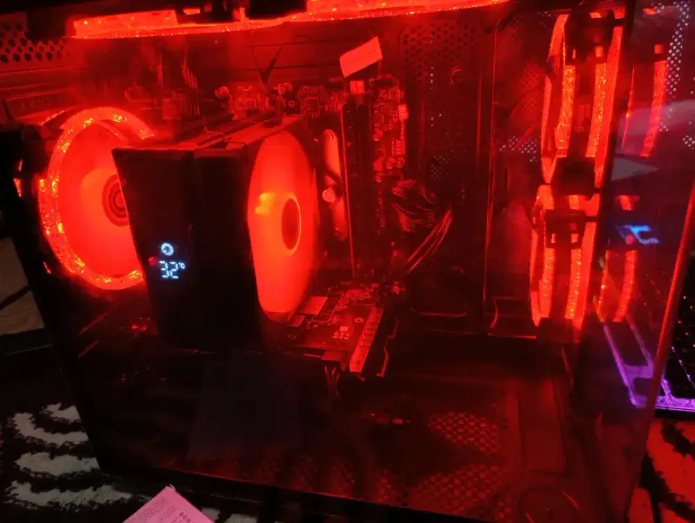 Pc gaming live streaming fullset masih garansi