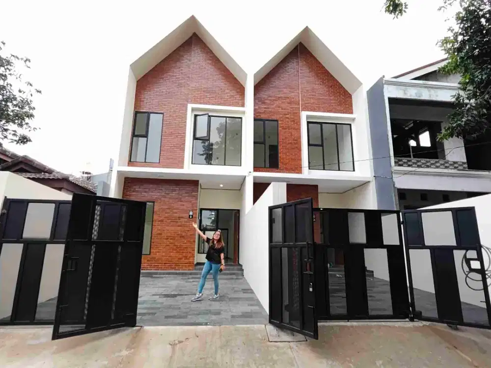 RUMAH MODERN MINIMALIS DALAM KOMPLE ONE GATE SYSTEM DI MERUYA