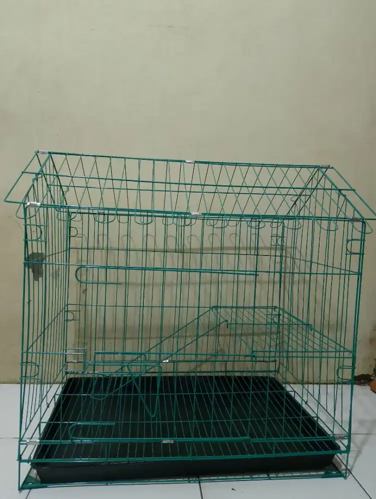 Kandang model atap rumah ukuran 60x42x60
