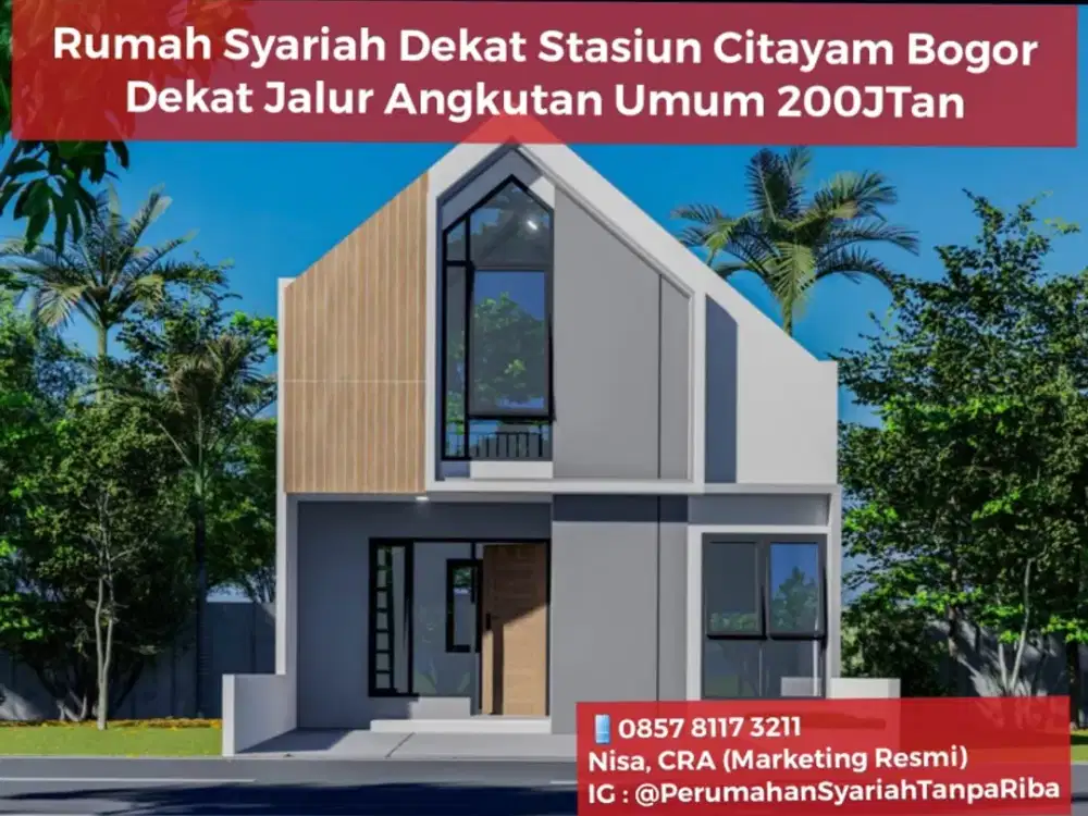 Jual Rumah Dekat Stasiun Citayam Bogor  200 Jutaan