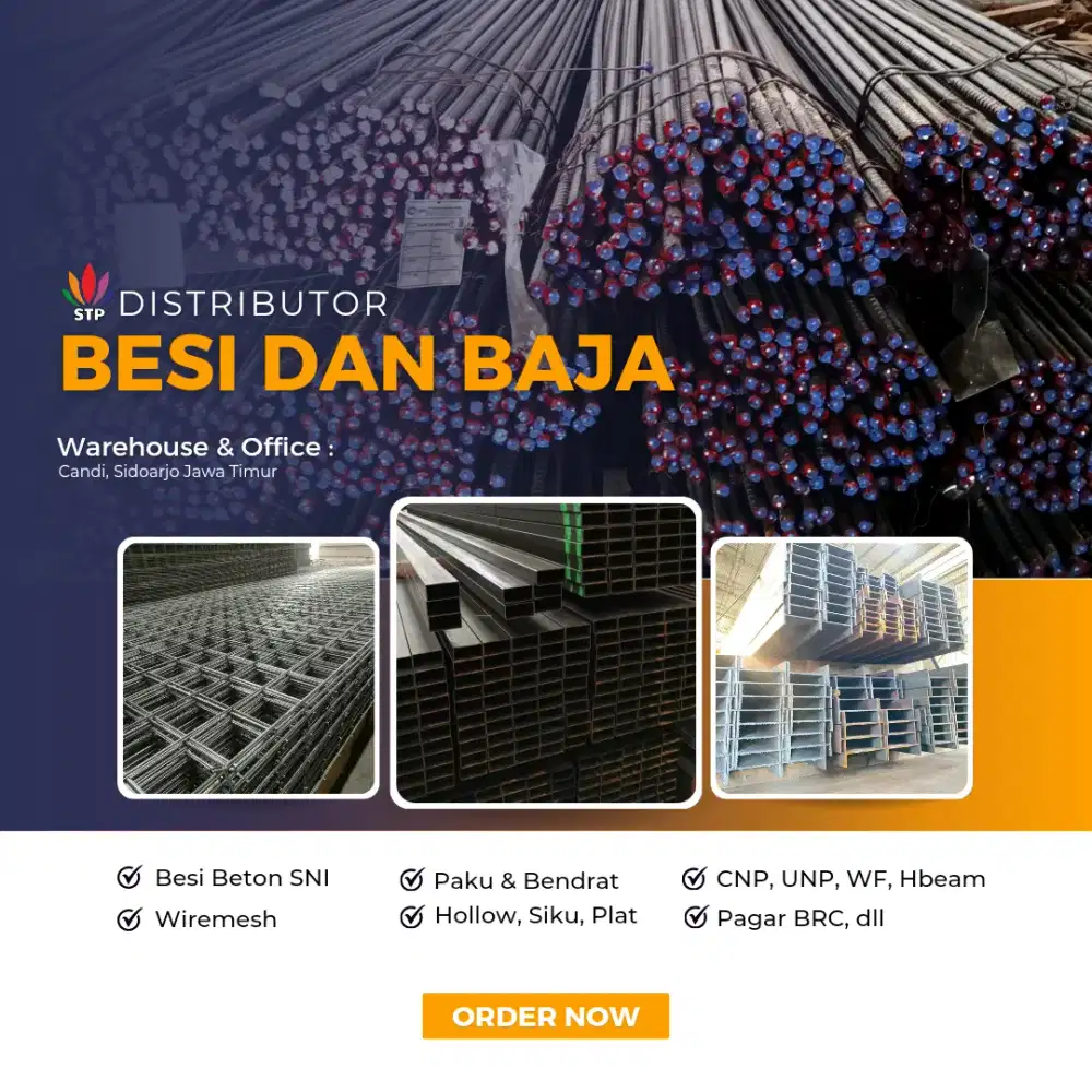 Bondek Murah, Wiremesh Praktis, Besi Beton SNI, Bendrat, Paku, WF