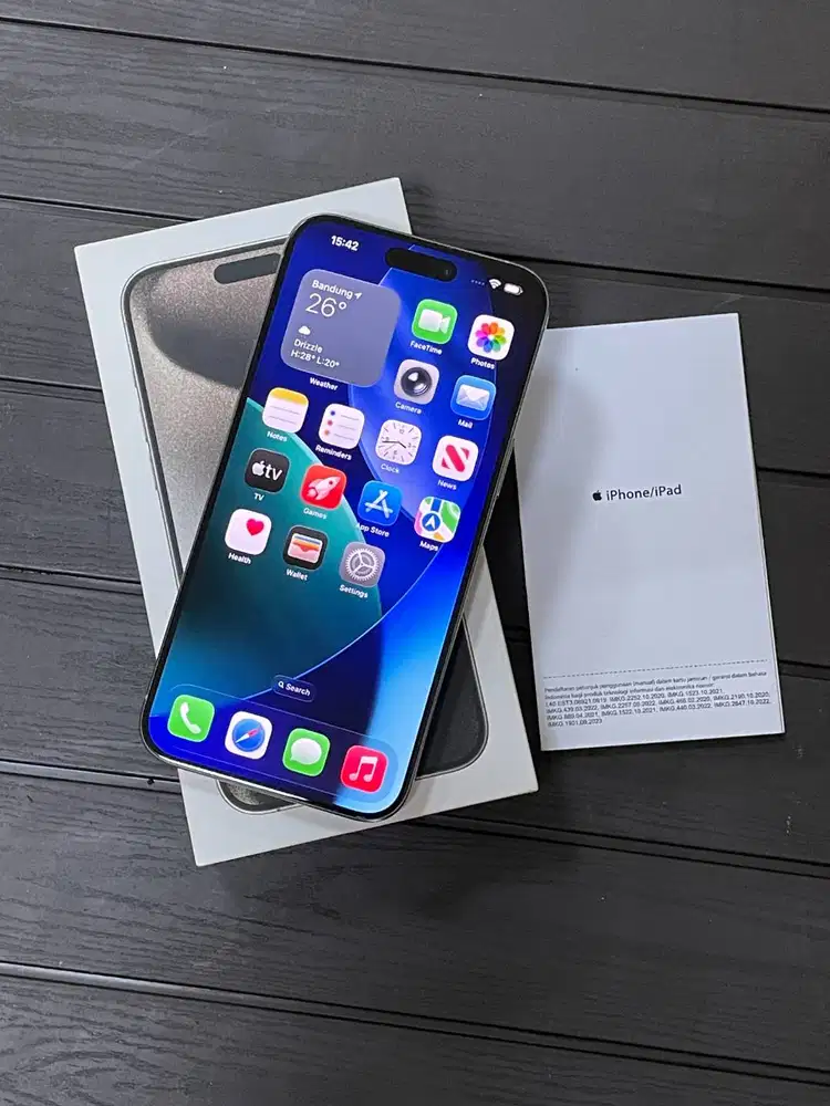 iPhone 15 Pro Max 256gb Natural Titanium iBox PA/A Fullset Ori