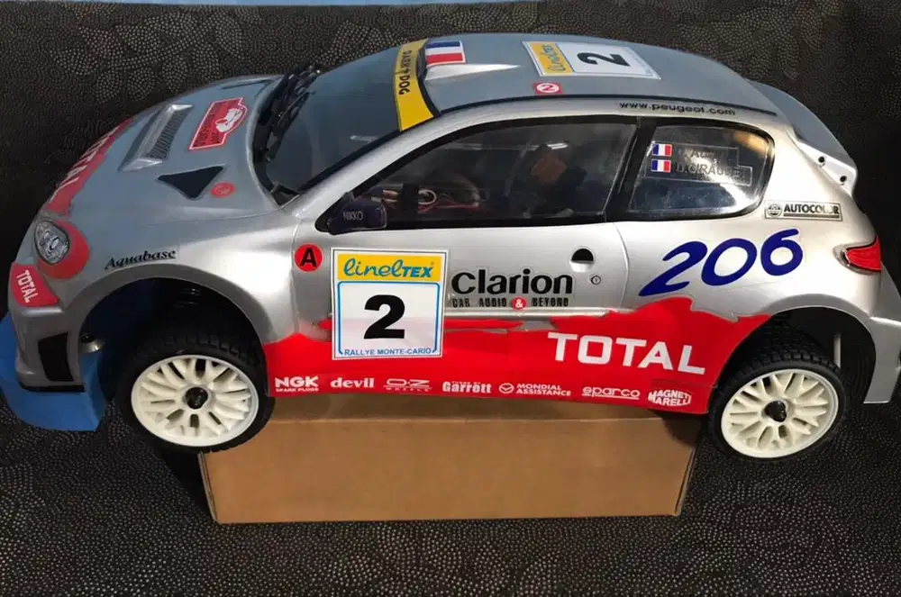 2 units CEN RC Nitro 1:10 Peugeot 206 WRC rally series