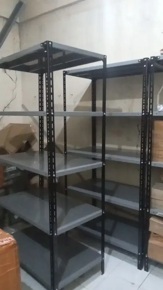 Rak besi susun 5 bahan full besi