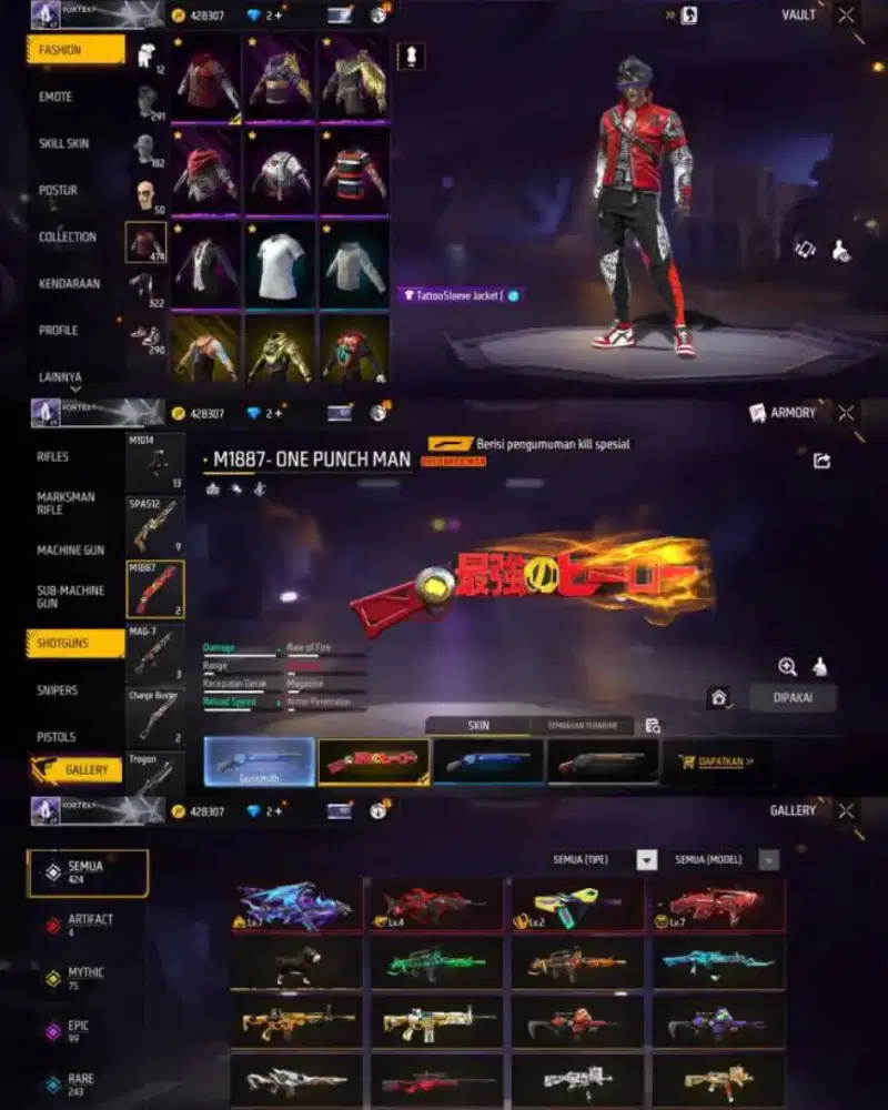 Akun free fire polosan terlaris