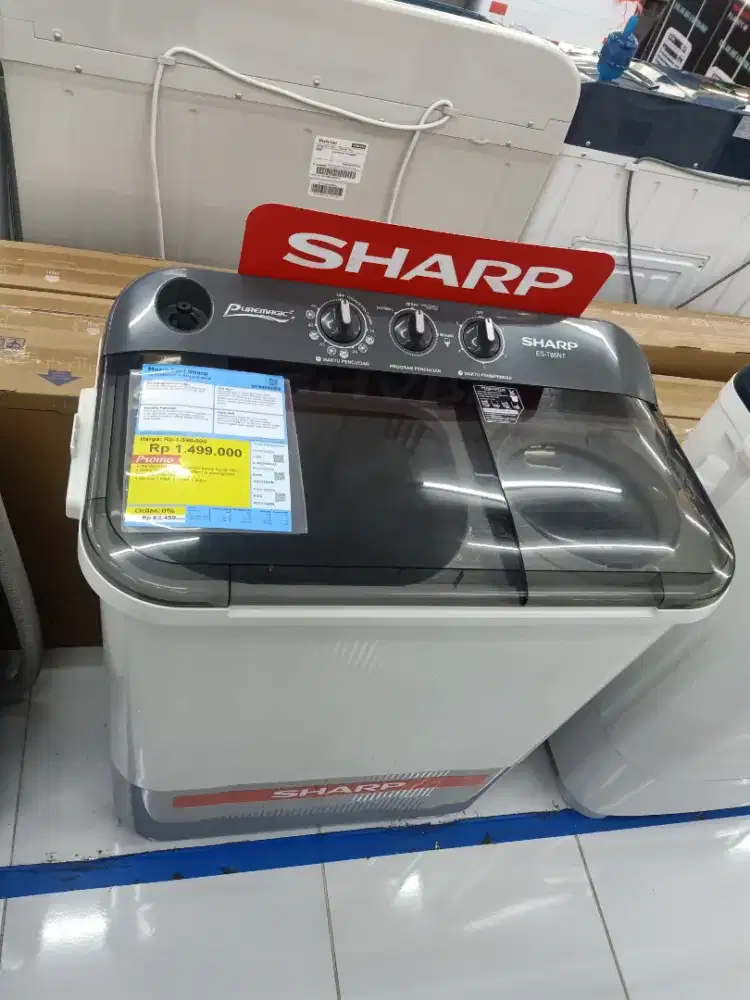 Mesin cuci sharp 2tabung